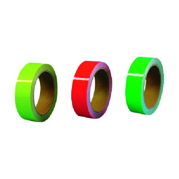 蛍光反射テープ 30mm幅×10m ライムイエロー TP-61LY 1点