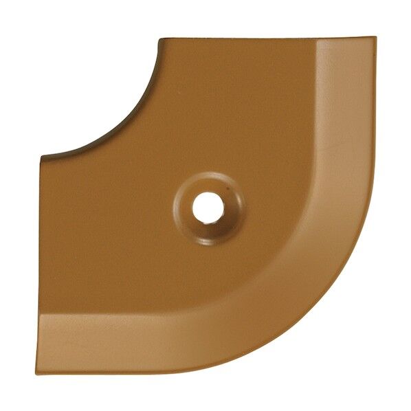 床金物20-111LM(MO)木目ヘの字押えコーナー アルミミディアムオーク 出隅 43×43mm 20-111LMMO51 1点