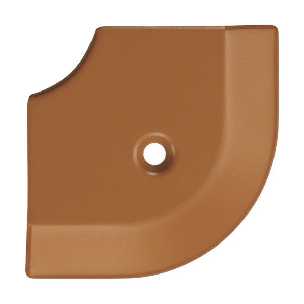 床金物20-112LM(MO)木目ヘの字押えコーナー アルミミディアムオーク 出隅 53×53mm 20-112LMMO51 1点