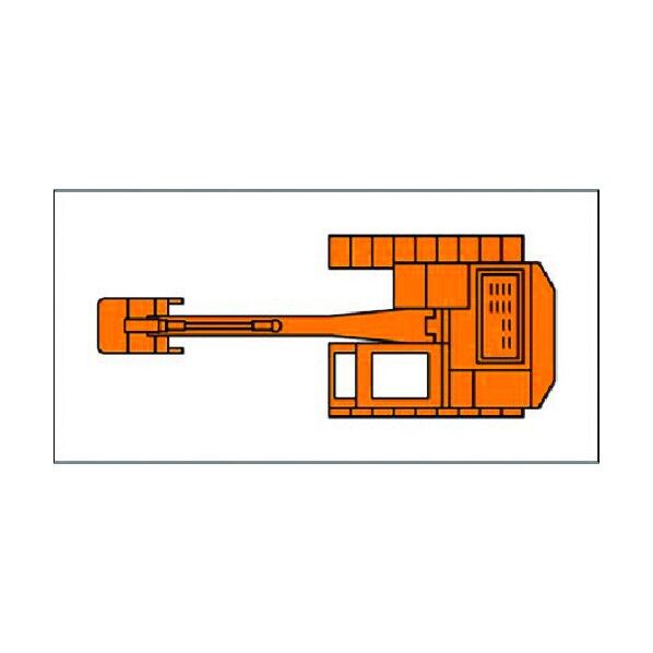 ミニ重機マグネット平面タイプ 油圧式パワーショベル 小 MK-206 1点