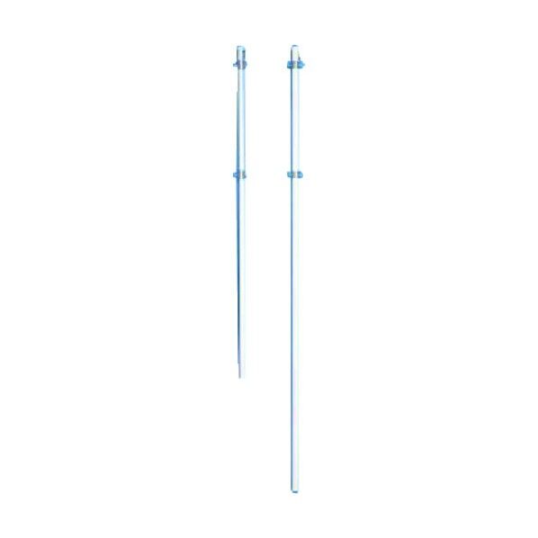 つくし工房 構内交通標識用 2.4mポール(両面取付用) KH-24W 1点