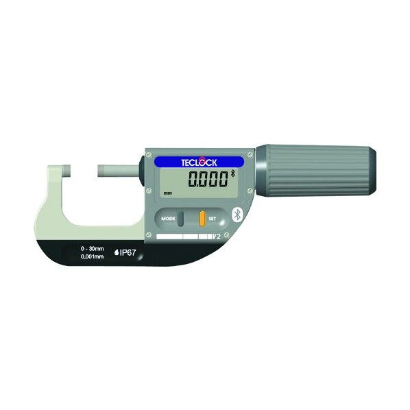 テクロック Bluetoothデジタルマイクロメーター 0-30 SSM-750 1点