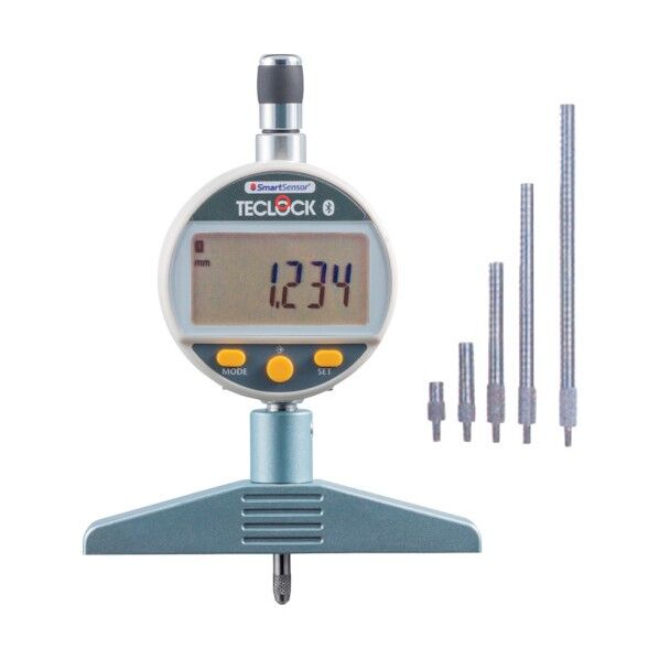 Bluetoothデジタルデプスゲージ 標準 1/1000 継足付き ベース巾大 SSD2150 1点