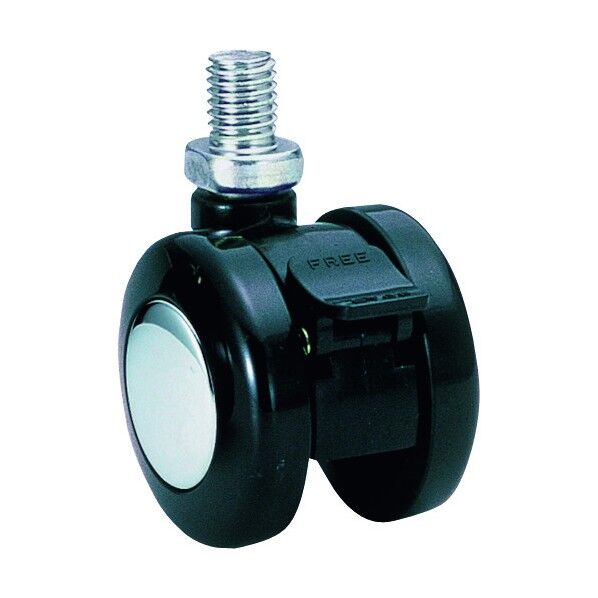 ナイロン車輪 75径 許容荷重170kgf 黒 TY75N12SL-22 1点