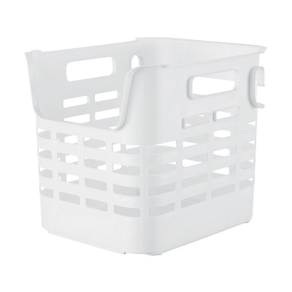 竿にかけられるバスケット ホワイト M 30L 1個