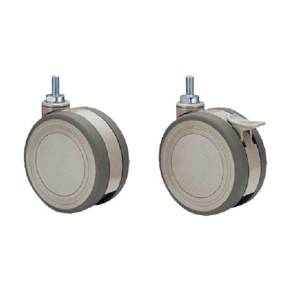  双輪ナイロンエラストマー製キャスター130Φ CAST-1010 1台分 CAST-1010 1点...