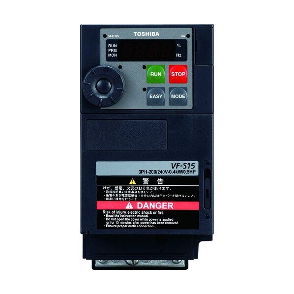東芝産業機器システム 単相電源入力インバ-タ VFS15S-2015PL 1点