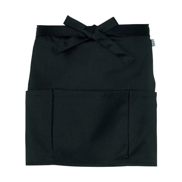 ショートエプロン 010ブラック F 8068 1着