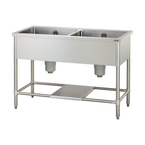 二槽シンク 1200X600X800(バックガード無し) TXA-2S-120NB 1点