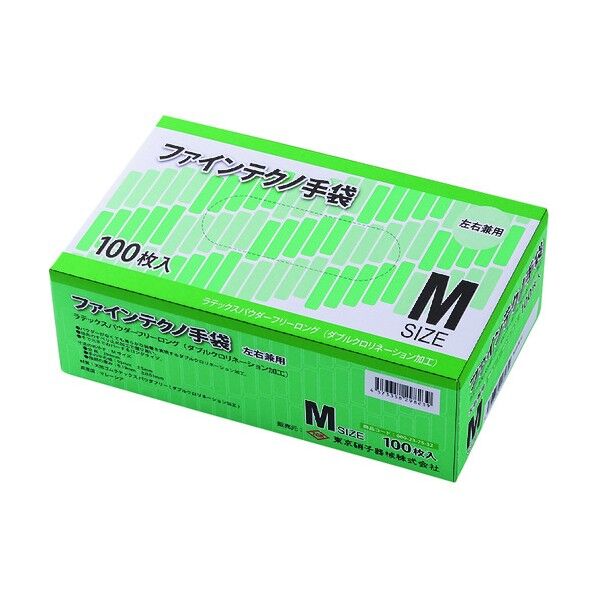 東京硝子器械 ファインテクノ手袋 M 100枚 000-23-75-35 10箱