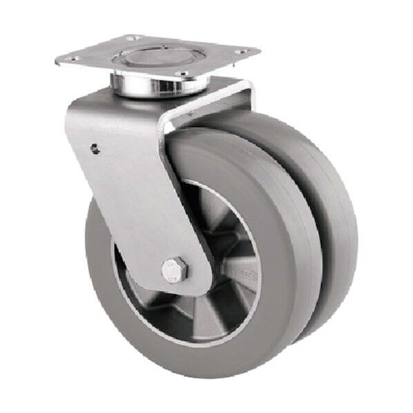 重荷重用高性能双輪キャスターDELTA TWIN(ウレタン車・メンテナンスフリー) φ160 自在式 9940ITP160P63 SH80 CONVEX 1点