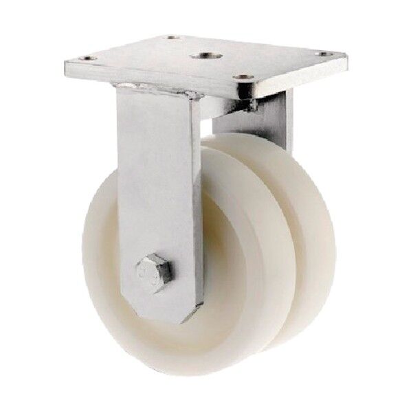 超重荷重用双輪キャスターOMIKRON TWIN(ナイロン車) φ150 固定式 9958TOP150P65 1点