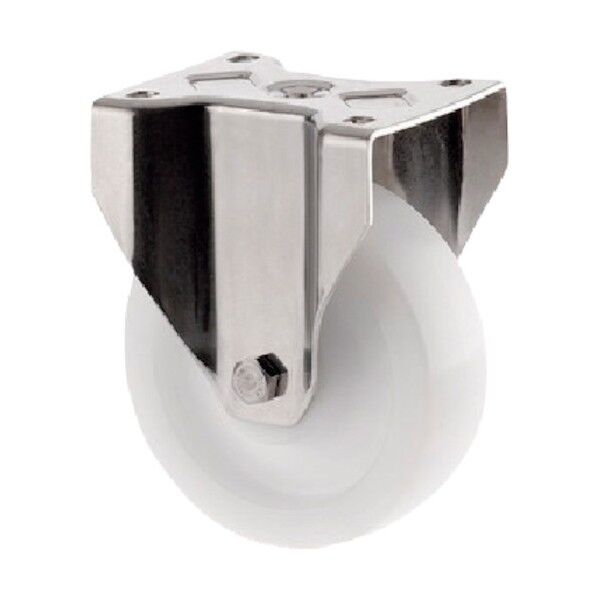 プレート式キャスターZETA(ナイロン車・ステンレス金具) φ160 固定式 8678TOO160P63 1点