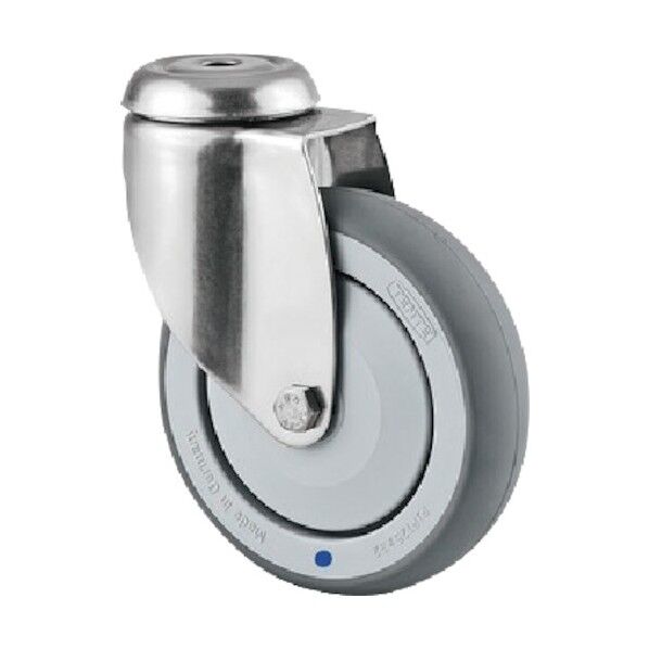 ボルト穴式キャスターAGILA(エラストマー車・ステンレス金具) φ125 自在式 7470PJC125P30-11 1点