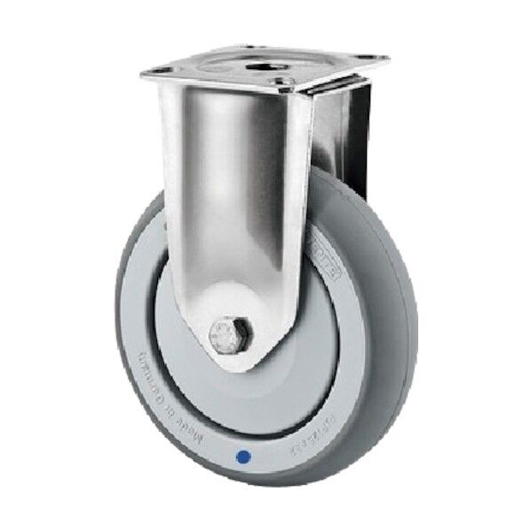 プレート式キャスターAGILA(エラストマー車・ステンレス金具) φ125 固定式 7478PJC125P50 1点