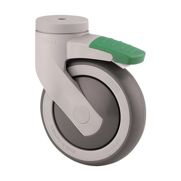 樹脂キャスターLEVINA(エラストマー車) φ125 自在式(方向ロック付) 5371PJP125P30-11 1点