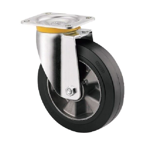 重荷重用キャスターZETA(ゴム車) φ160 自在式 4680IEP160P63 1点