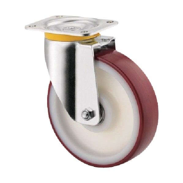 重荷重用キャスターZETA(ポリウレタン車) φ200 自在式 4680UAP200P63 1点