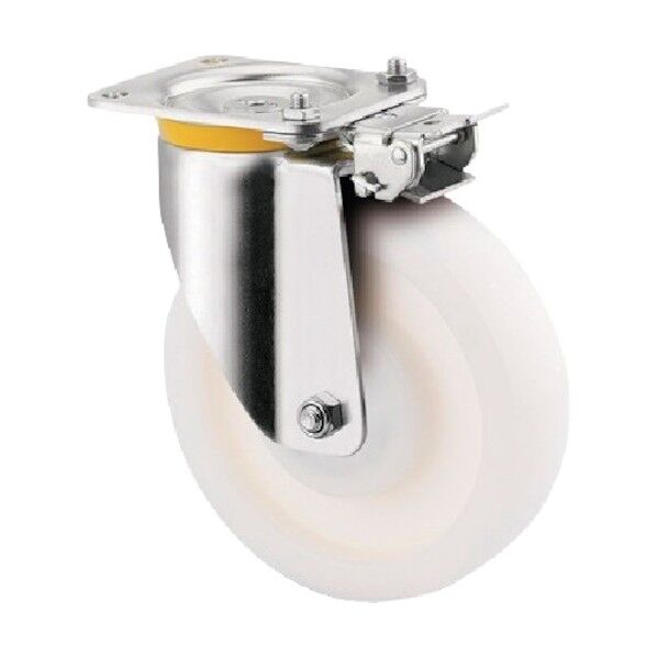 重荷重用キャスターZETA(ナイロン車) φ200 自在式(方向ロック付) 4681UOO200P63 WT46 1点