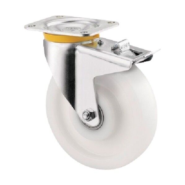 重荷重用キャスターZETA(ナイロン車) φ250 自在式(トータルロック付) 4687UOO250P63 1点