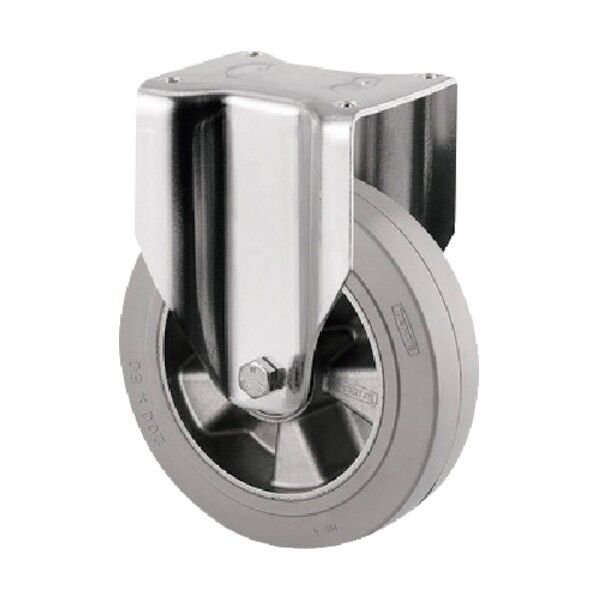 重荷重用キャスターZETA(ゴム車・タイヤ痕レスタイプ) φ250 固定式 4688IFP250P63 1点