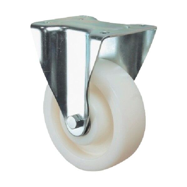 重荷重用高性能旋回キャスターDELTA(ナイロン車・メンテナンスフリー) φ200 固定式 3648UOO200P63 1点