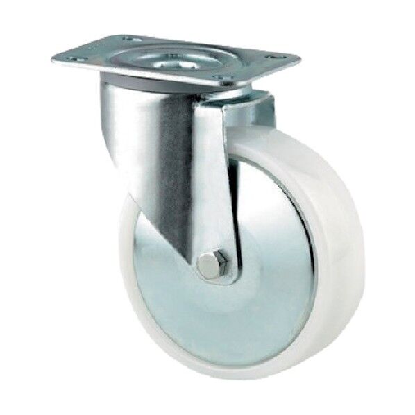 プレート式キャスターALPHA(ナイロン車) φ100 自在式 3470UOH100P62 1点