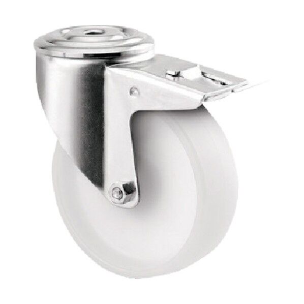 ボルト穴式キャスターALPHA(ナイロン車) φ100 自在式(トータルロック付) 3477UOO100P30-13 1点