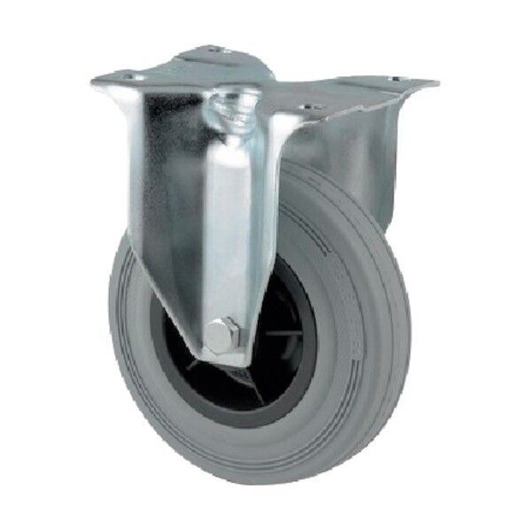 プレート式キャスターALPHA(タイヤ痕レスタイプ) φ160 固定式 3478PIR160P63 1点