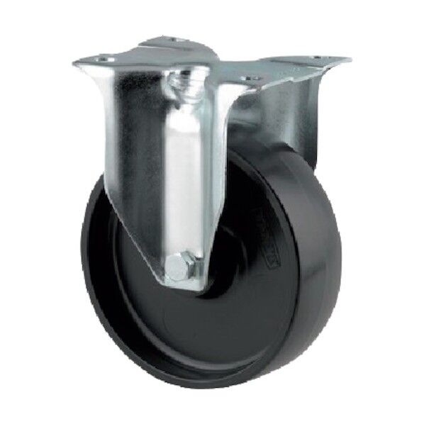 プレート式キャスターALPHA(ナイロン車) φ125 固定式 3478POR125P62 1点