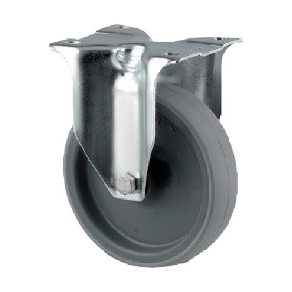 プレート式キャスターALPHA(ポリウレタン車) φ100 固定式 3478UAR100P62 1点