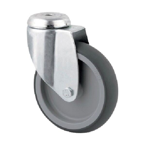 ボルト穴式キャスターAGILA(エラストマー車) φ100 自在式 2470PJO100P30-11 1点