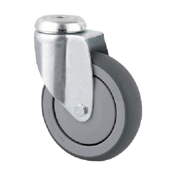 ボルト穴式キャスターAGILA(エラストマー車) φ100 自在式 2470PJP100P30-13 1点