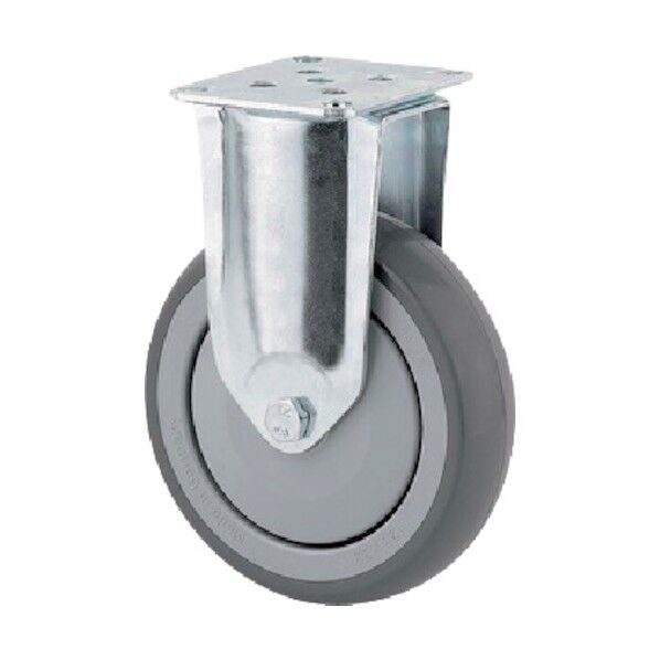 プレート式キャスターAGILA(ポリウレタン車) φ125 固定式 2478UAP125P50 1点