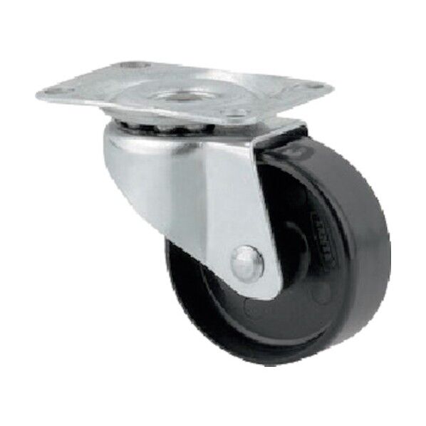 プレート式キャスターCOMPACTA(ナイロン車) 自在式 1430POI038P60-46X38 1点