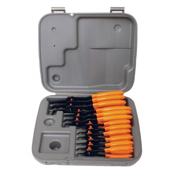 スナップリングプライヤーセット 軸穴兼用 12本入