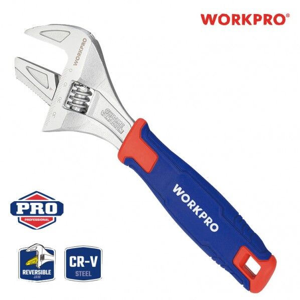 WORKPRO ワークプロ パイプレンチ兼用モンキーレンチ 200mm WP272014 1個...