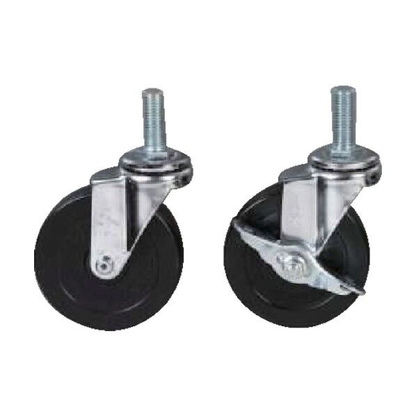 【数量1~9】ネジ軸φ100キャスターM16 ブレーキ ウレタン