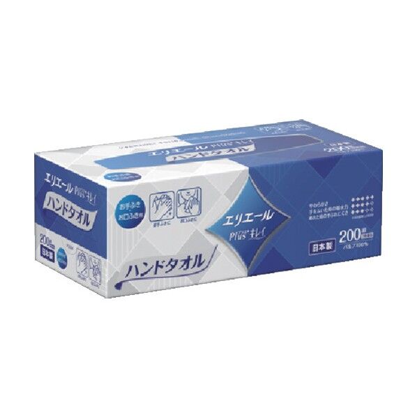 Plus+キレイハンドタオル ボックス200W1P 823484 1点