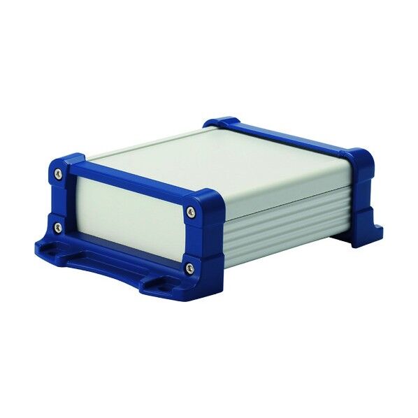 フランジ足付アルミケース EMCシールドタイプ シルバー/ネイビー EXEF9-5-7SN 1点