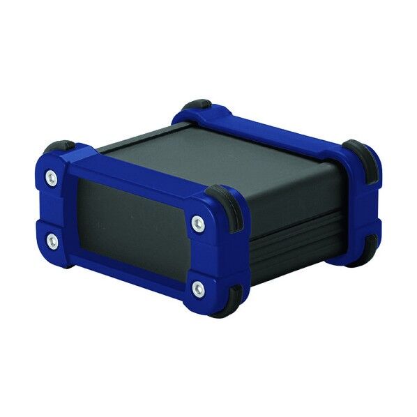 コーナーガード付アルミケースアルミパネルタイプ ブラック/ネイビー EXP12-4-9BN 1点