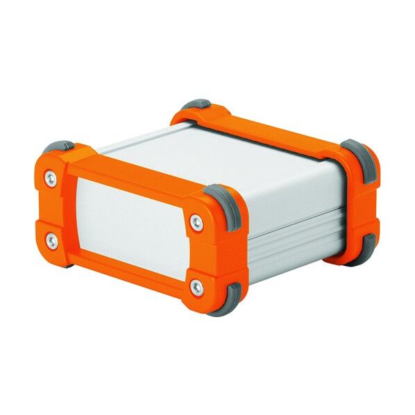 コーナーガード付アルミケースアルミパネルタイプ シルバー/オレンジ EXP12-6-13SO 1点