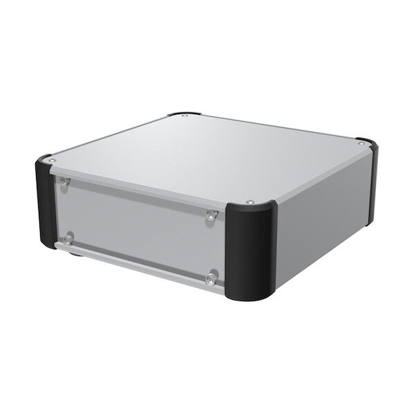 ※法人専用品※タカチ電機工業 パネル脱着アルミサッシケース シルバー / ブラック AUP88-50-50AP-SB 0...