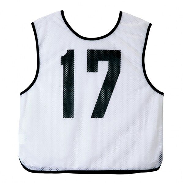 ビブス No.9 001ホワイト(1~10) 9 8100 1点