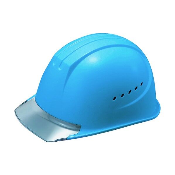 エアライト搭載ヘルメット通気孔付き(PC製・透明ひさし型) 帽体色 ブルー 1610JZVV2B1 1点