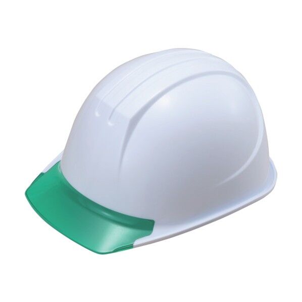 エアライト搭載ヘルメット(PC製・透明ひさし型) 帽体色 ホワイト 161JZVV3W3 1点