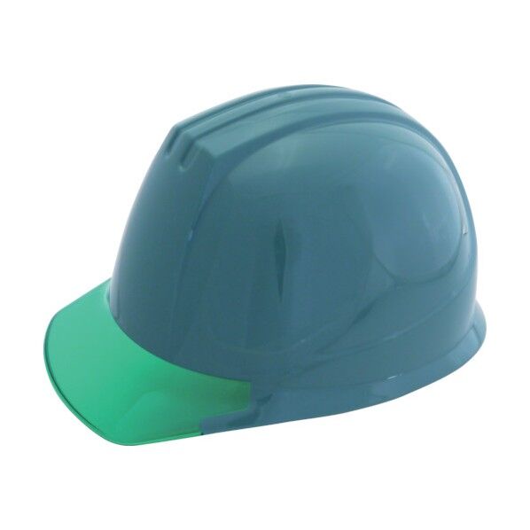 エアライト搭載ヘルメット(PC製・透明ひさし型) 帽体色 グリーン 141JZVV3G5 1点