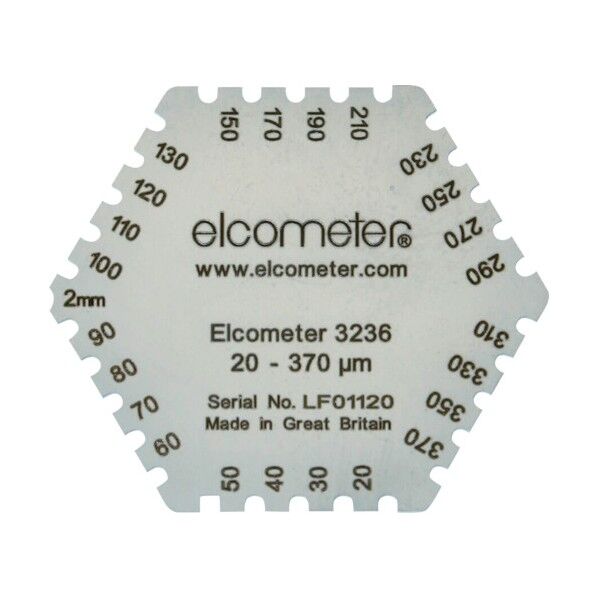 六角形ウェットフィルム膜厚計 K0003236M201 1点