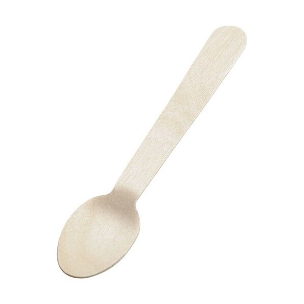 使い捨て 木製スプーン140mm WS-140 XTK5902 100本