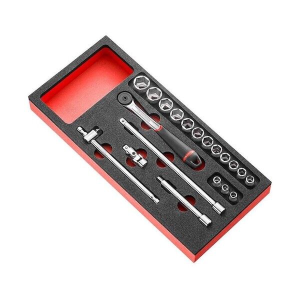 ラチェット＋ソケットセット MODM．J161-36 3/8 パームコントロール 20Pc